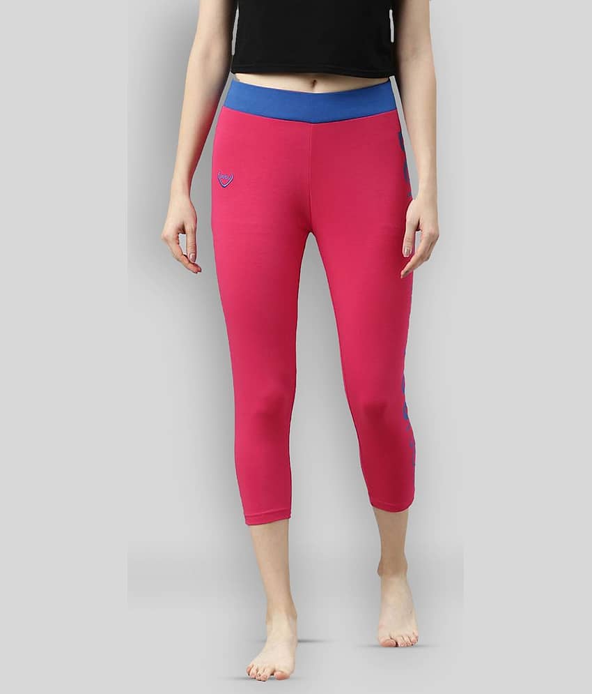 Zebu - Pink Cotton Blend Skinny Fit Women's Casual Pants  ( Pack of 1 )