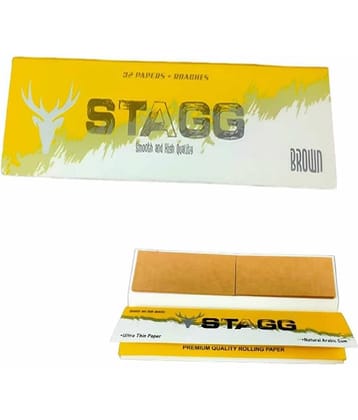 PUFF SMART Stagg Rolling Paper with Roach Book Smooth and High Quality 1 Booklet (32 Papers + Roaches)