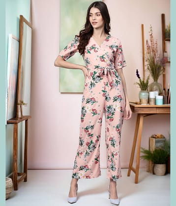 Zima Leto - Peach Polyester Regular Fit Women's Jumpsuit ( Pack of 1 )