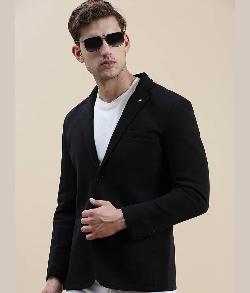 Showoff Cotton Blend Men's Blazer - Black ( Pack of 1 )