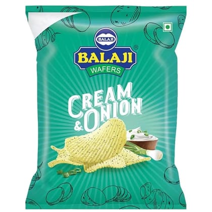 Balaji Onion & Cream Chips 150 GRAM