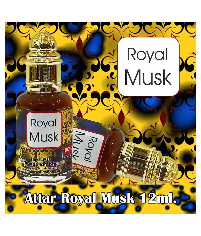 INDRA SUGANDH BHANDAR - Royal Musk Attar For Men & Women 12ml Pack Of 1