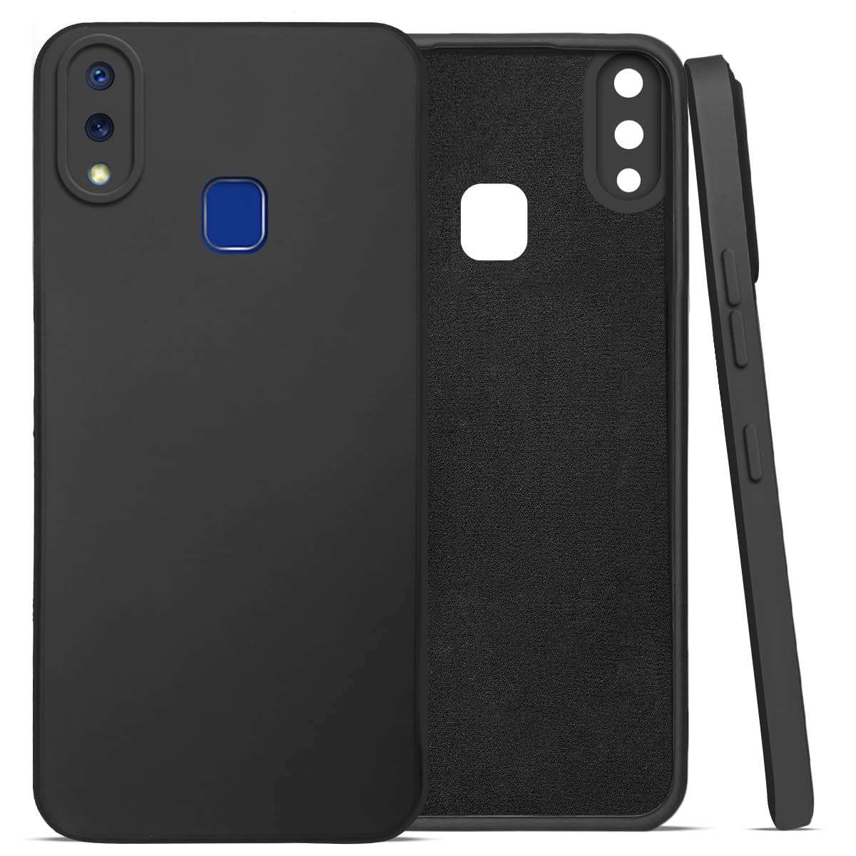 Vivo Y93-Y95-Y91 Back Cover (Silicone + Inner Side Cloth)-Green