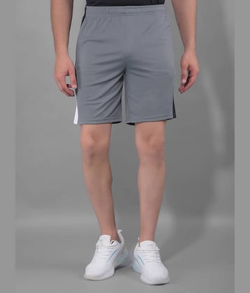 Force NXT Grey Polyester Men's Gym Shorts ( Pack of 1 )