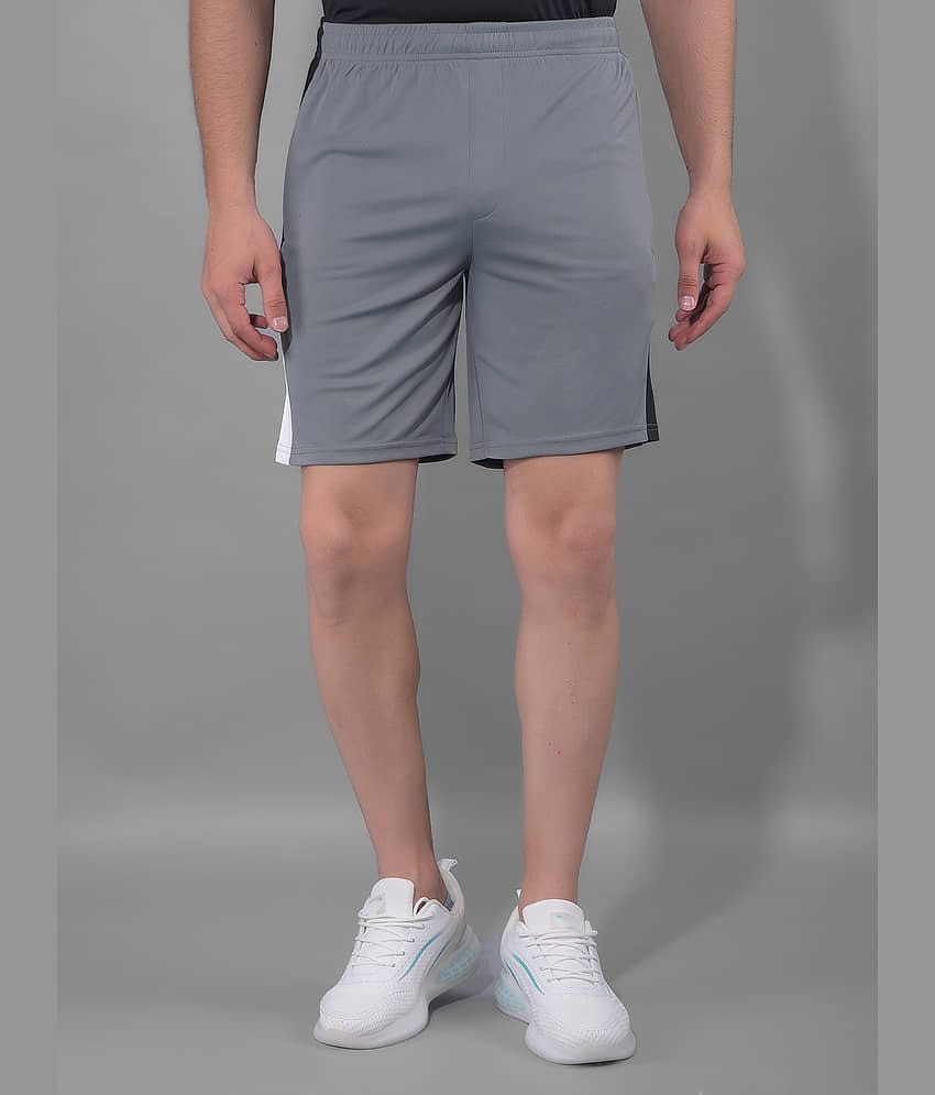 Force NXT Grey Polyester Men's Gym Shorts ( Pack of 1 )