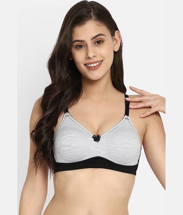 Clovia Cotton Women's T-Shirt Bra ( Grey Melange ) BR0838R01