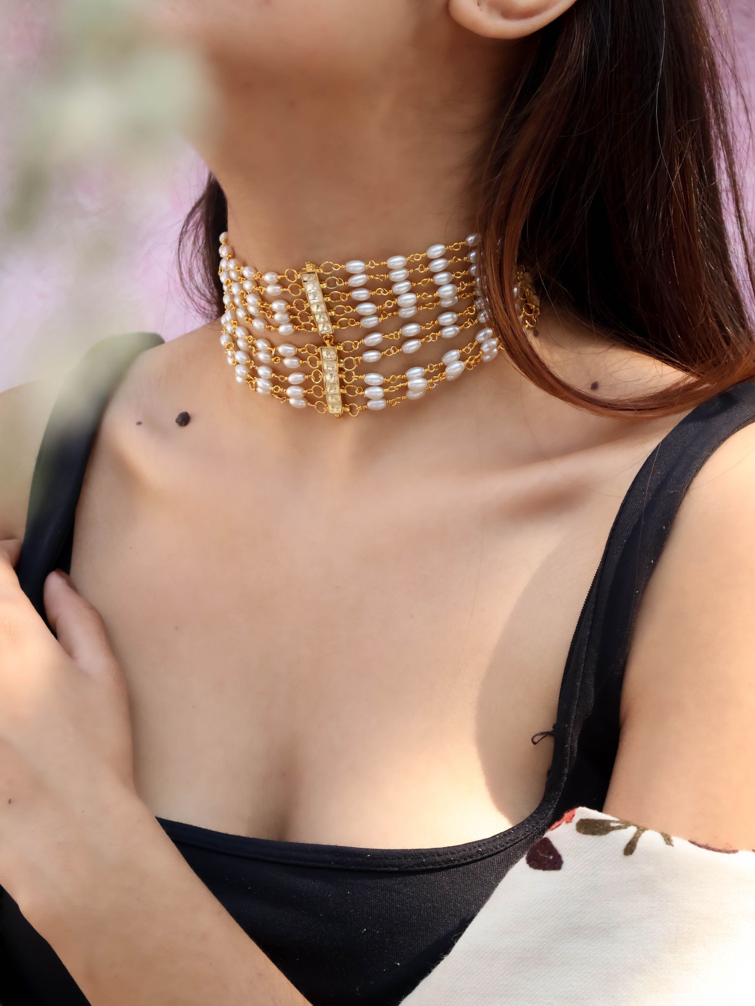 Nora Kundan Necklace-Gold