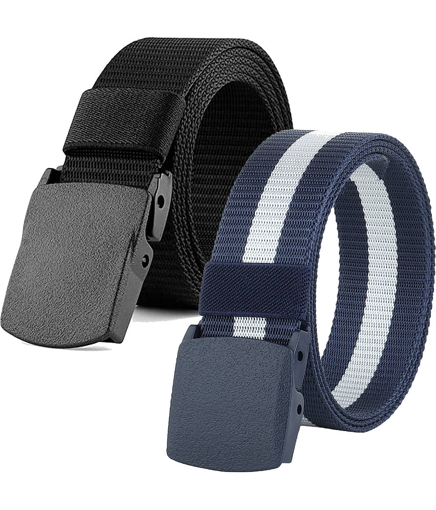 SUNSHOPPING Multi Nylon Casual Belt Pack of 1