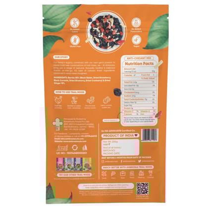 AmbrosiaAntioxidant Trail Mix 200g | Mixed Berries