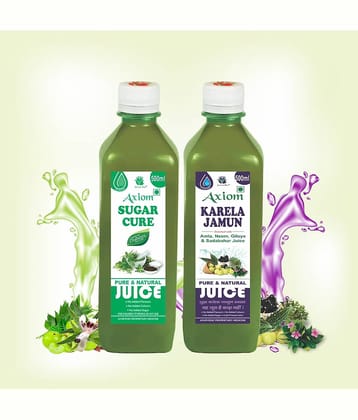 Axiom Sugar Cure 500Ml + Karela Jamun 500Ml Liquid 2 Ml
