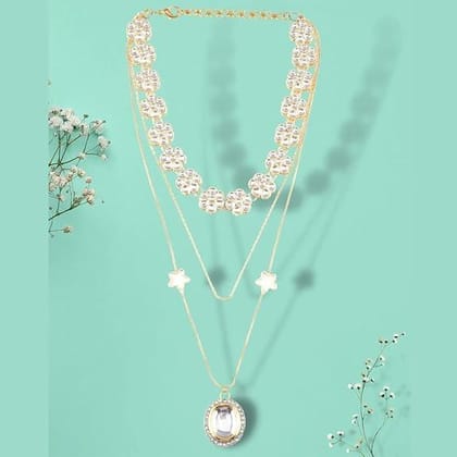 Brass Gold-Plated Layered Necklace