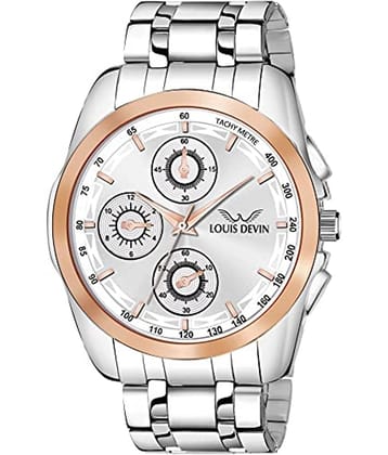 LOUIS DEVIN - Silver Metal Analog Men's Watch