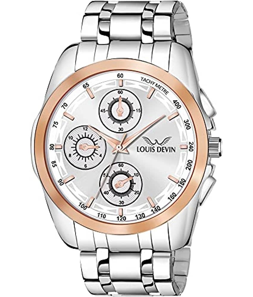 LOUIS DEVIN - Silver Metal Analog Men's Watch