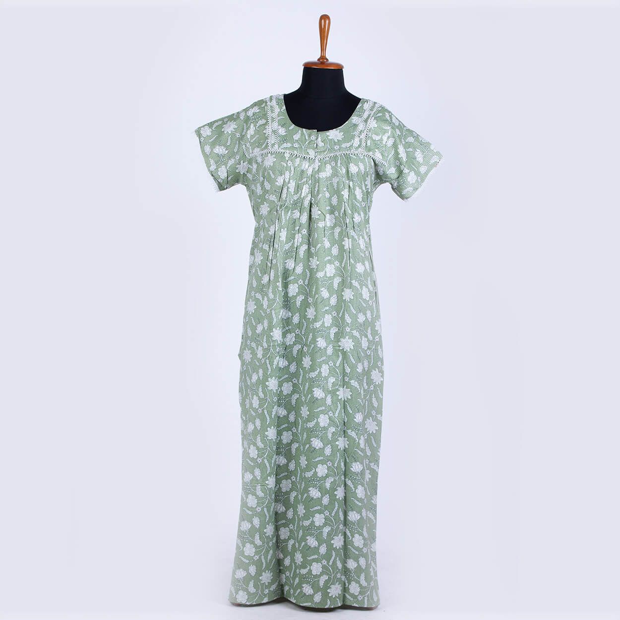 Nstyle Rayon Nighty PLEATED L