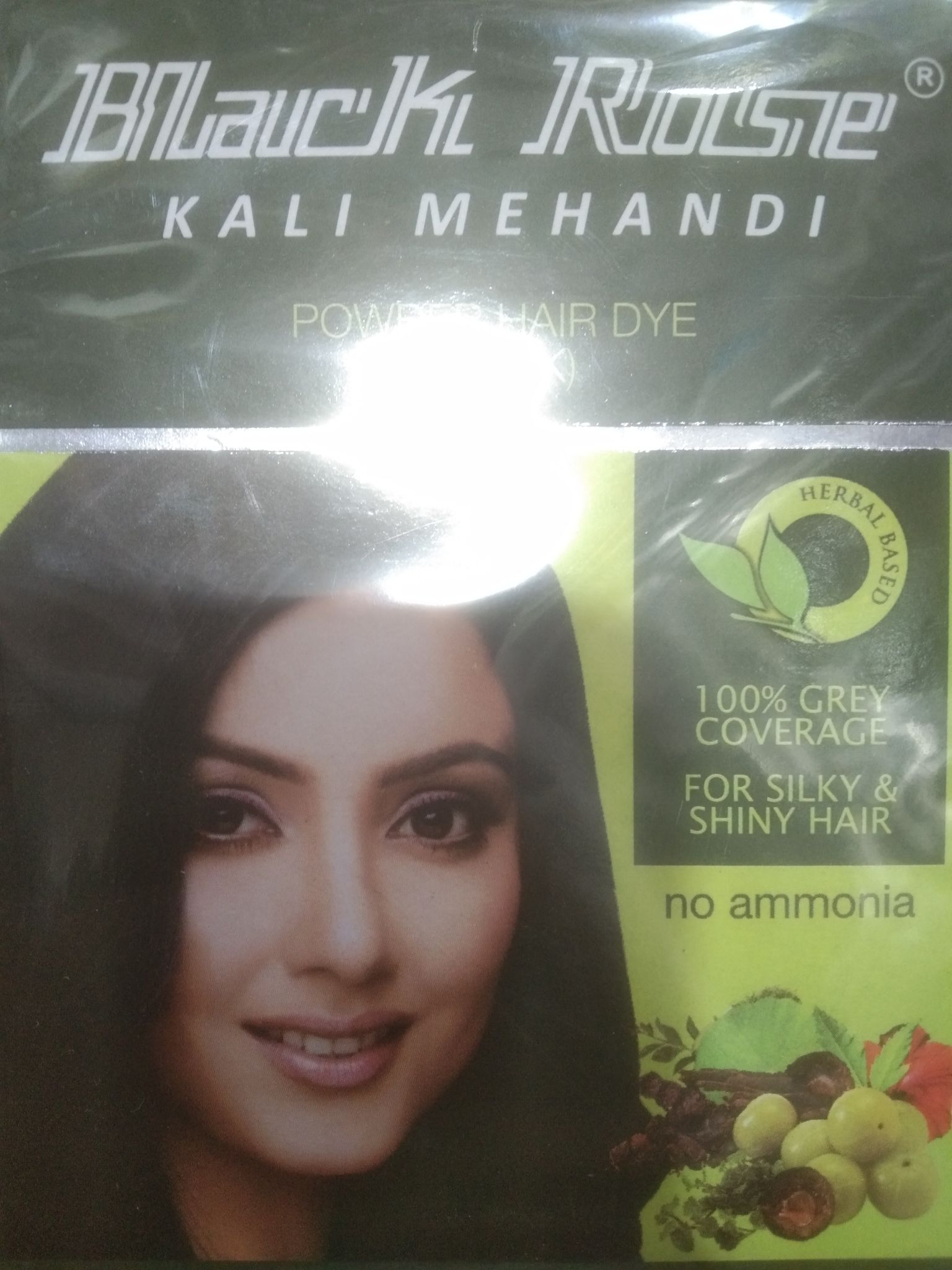 Black rose kali mehandi powder hair dye black