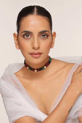Eera Multicolour Kundan Choker-Kundan