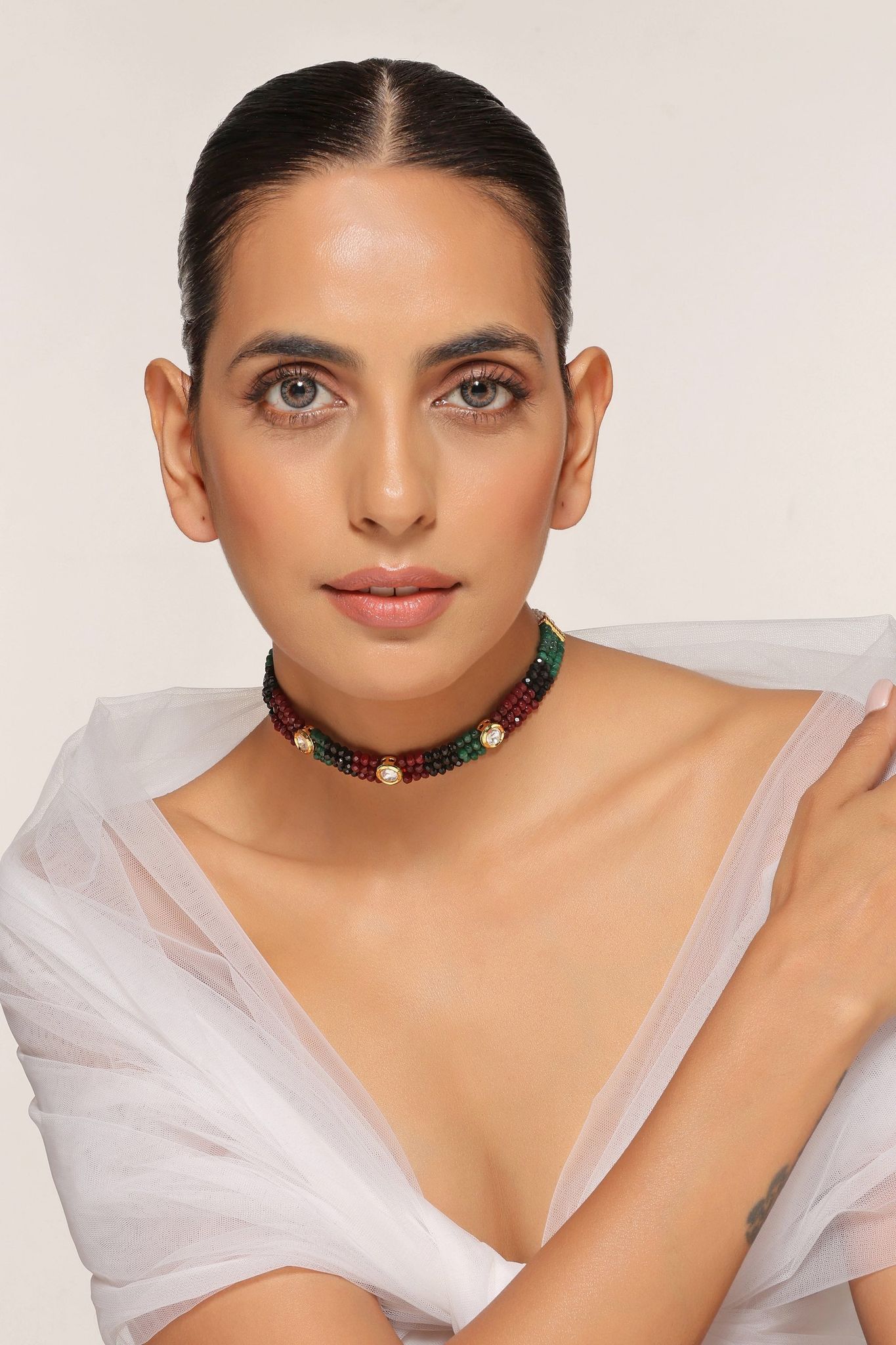 Eera Multicolour Kundan Choker-Kundan