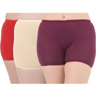 Loving Care Women Boy Short Panties(Pack of 3 Multi Color)