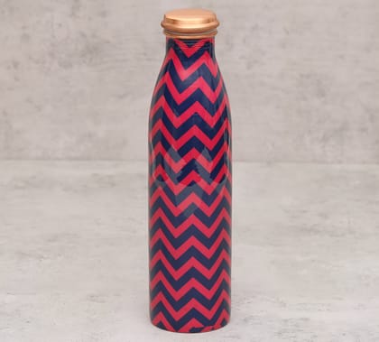 India Circus Chevron Melavo Copper Bottle