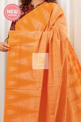 Kargil Cotton Saree - Yellow
