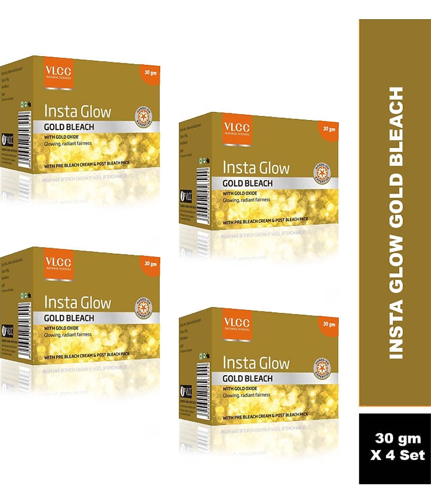Vlcc Instaglowgold Bleach 30G(Pack Of 4)