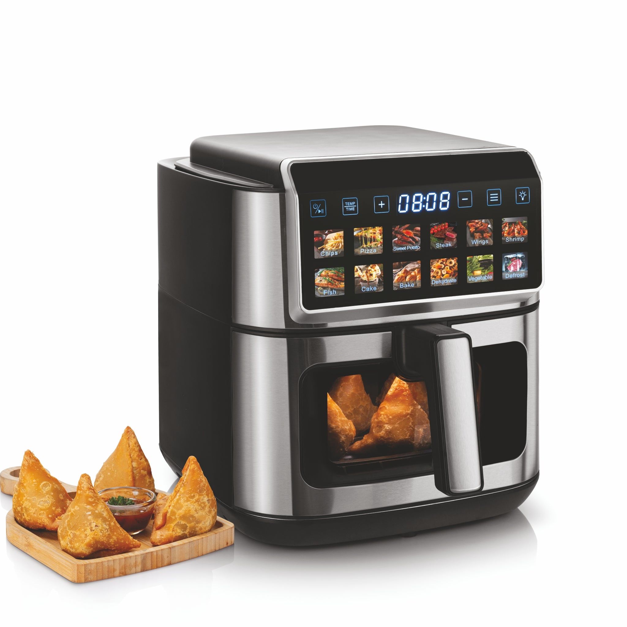 Digital Air Fryer, 8 Litre Capacity, 12 Pre-Set Functions, Large Observation Window, Timer & Temperature Control, 1800W- (SA3066DIGI)