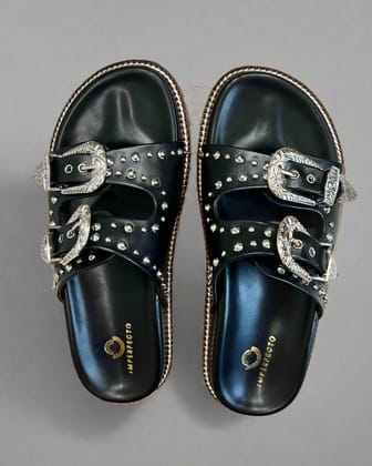 Taylor Swift  Slider Sandals-36 / Black