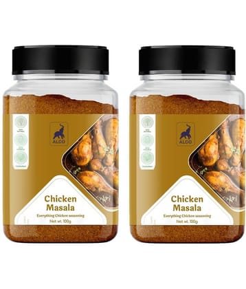 Alco Spices Chicken Masala | 100% Organic & Vegetarian- 100gm Jar Pack of 2 - 200 gm
