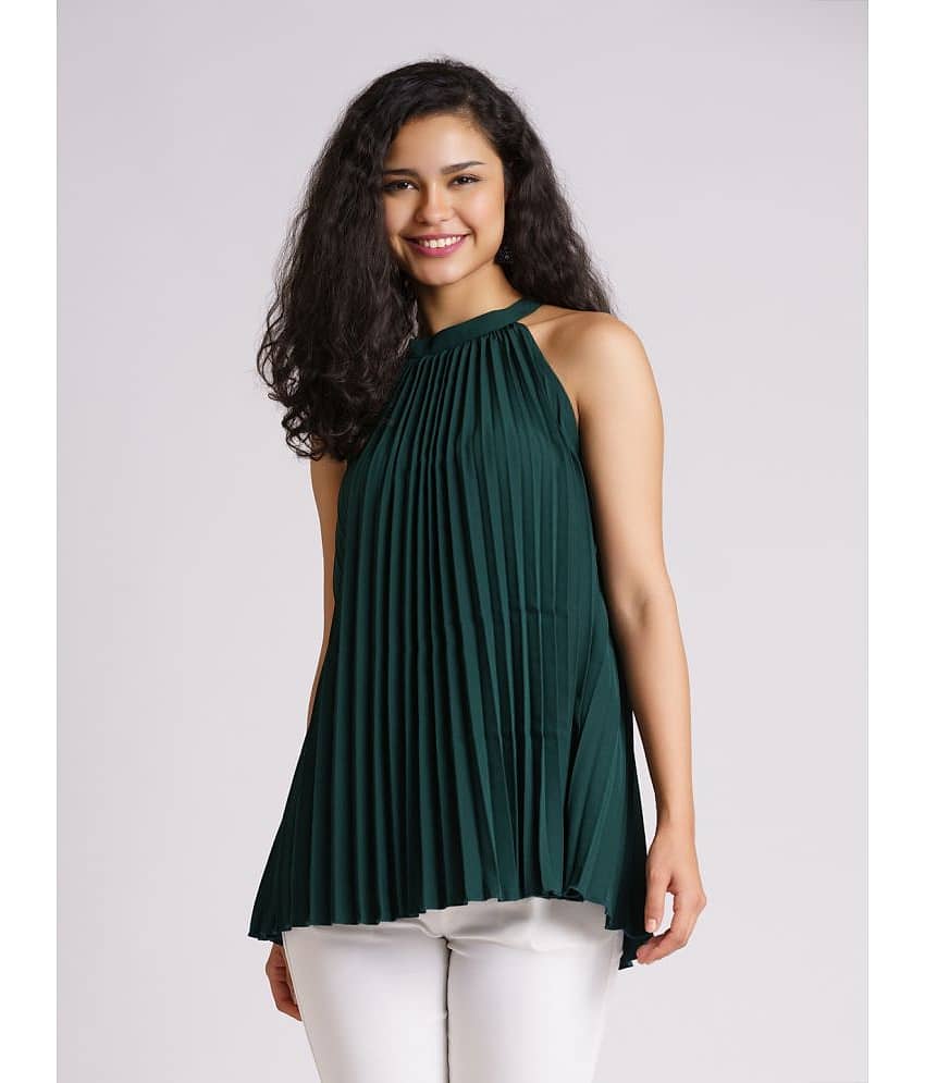 aask Women's Polyester A-Line Top ( Brown )