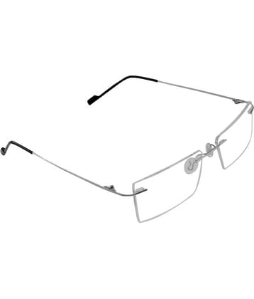 Admire Silver Rimless Rectangular Computer Glasses ( Pack of 1 )