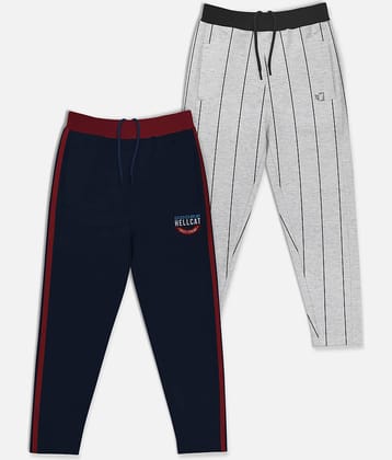 HELLCAT Pack of 2 Boys Cotton Blend Trackpant ( Multicolor )