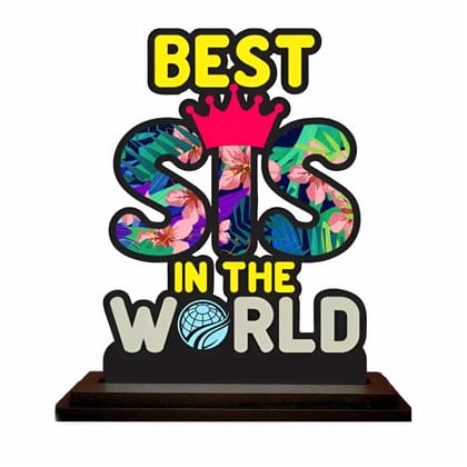 THE MAGICAL GIFTS  BEST SIS IN THE WORLD Table top frame for your sisters| STYLE 3 | 8x8