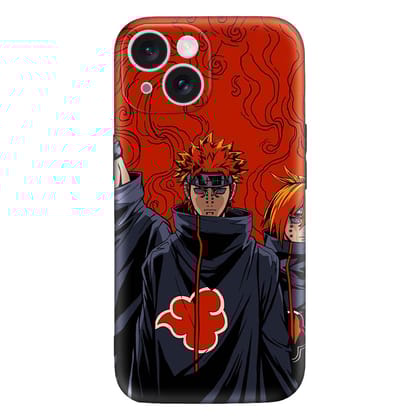 Naruto Black Cloak Coat Embossed Mobile Cover