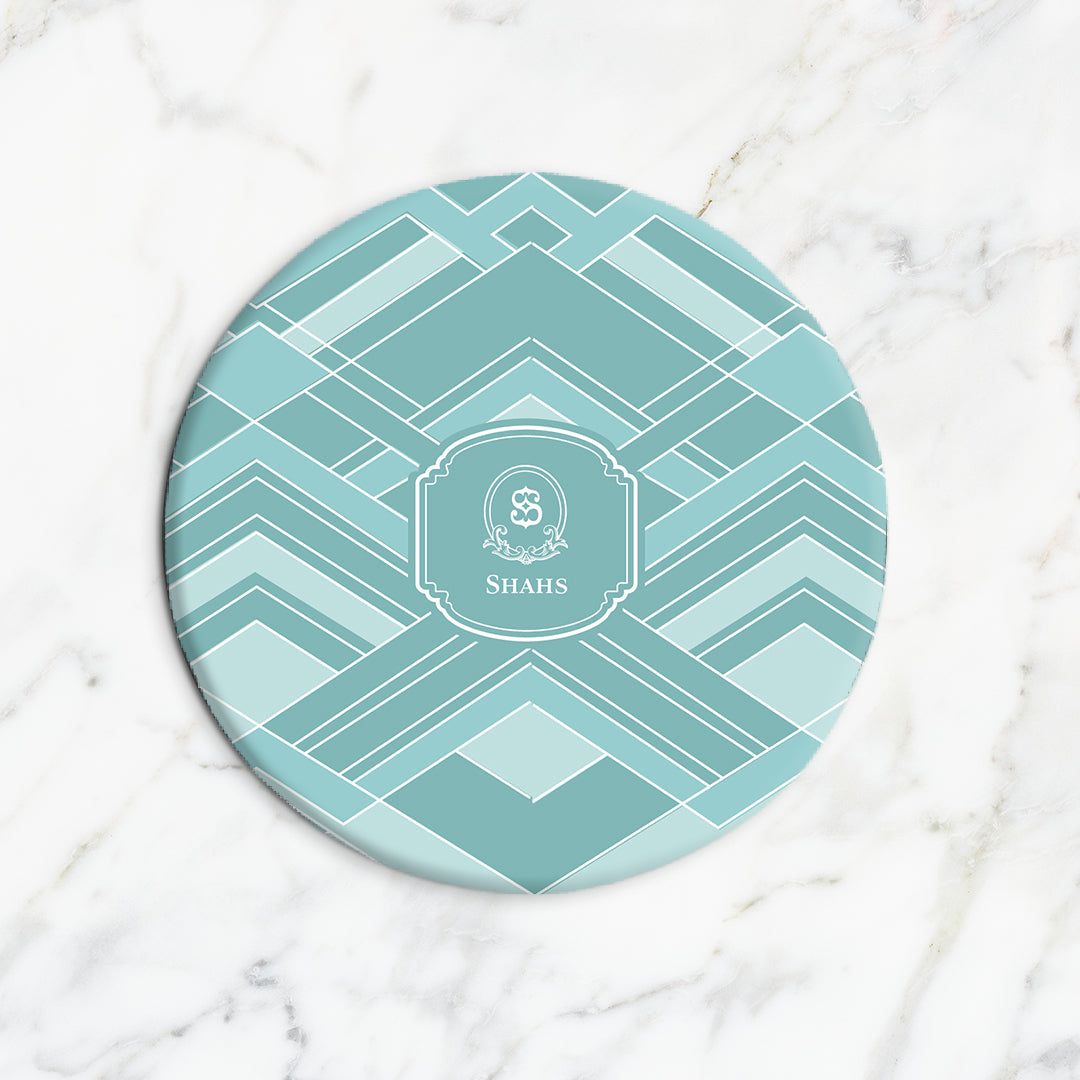 Decadence Trivet-Aqua