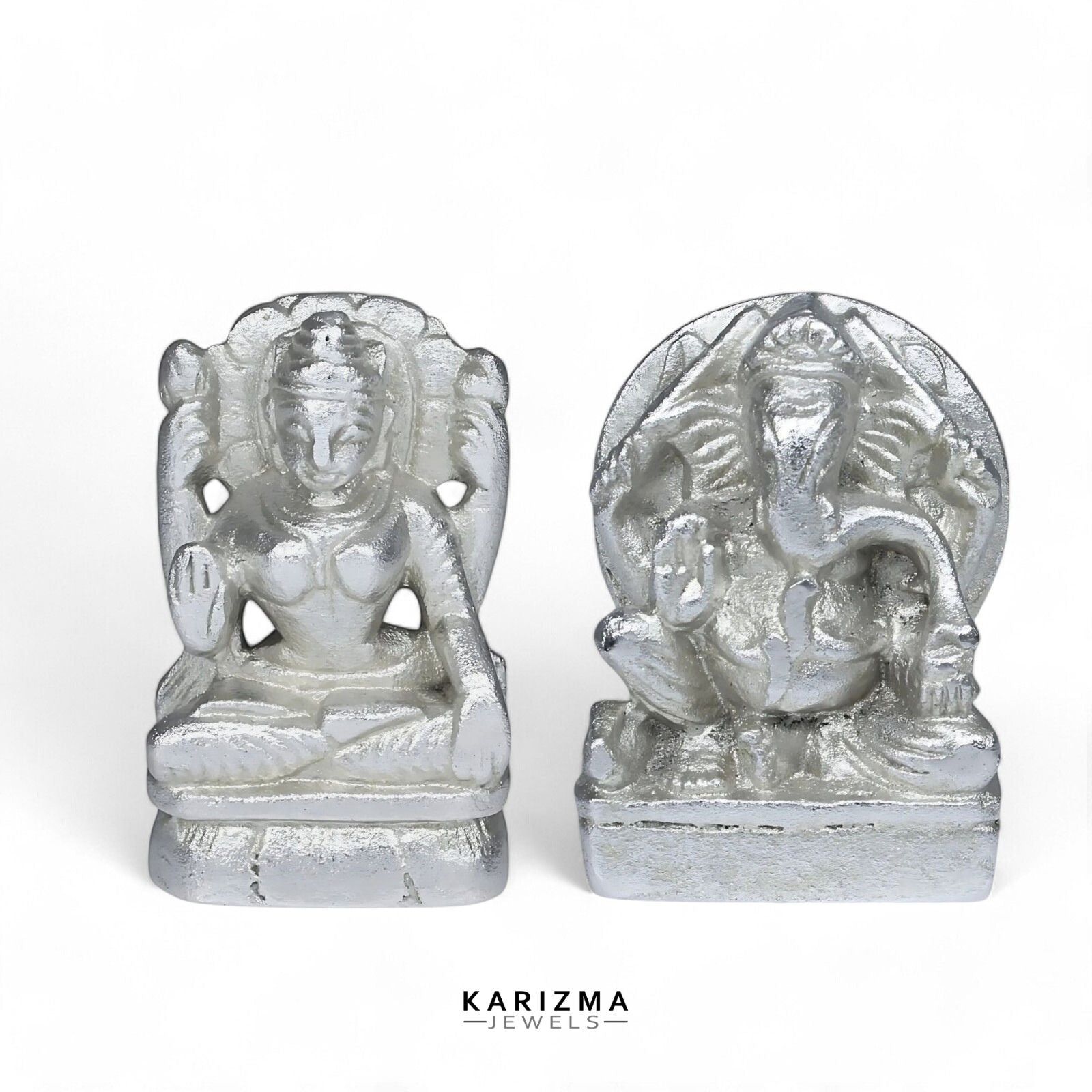 Pure Parad Lakshmi Ganesh Idol for Home Puja Pooja Real (Mercury) Idol-Lakshmi Ganesh
