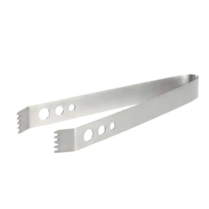 Stainless Steel Serving Tongs | Kitchen Tongs | Ice Tong for Bar, Tea Party, Coffee, Desserts, Ice Serving Tong