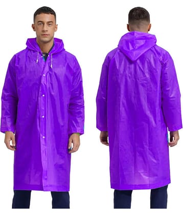 Infispace Purple PVC Men's Raincoat ( Pack of 1 )