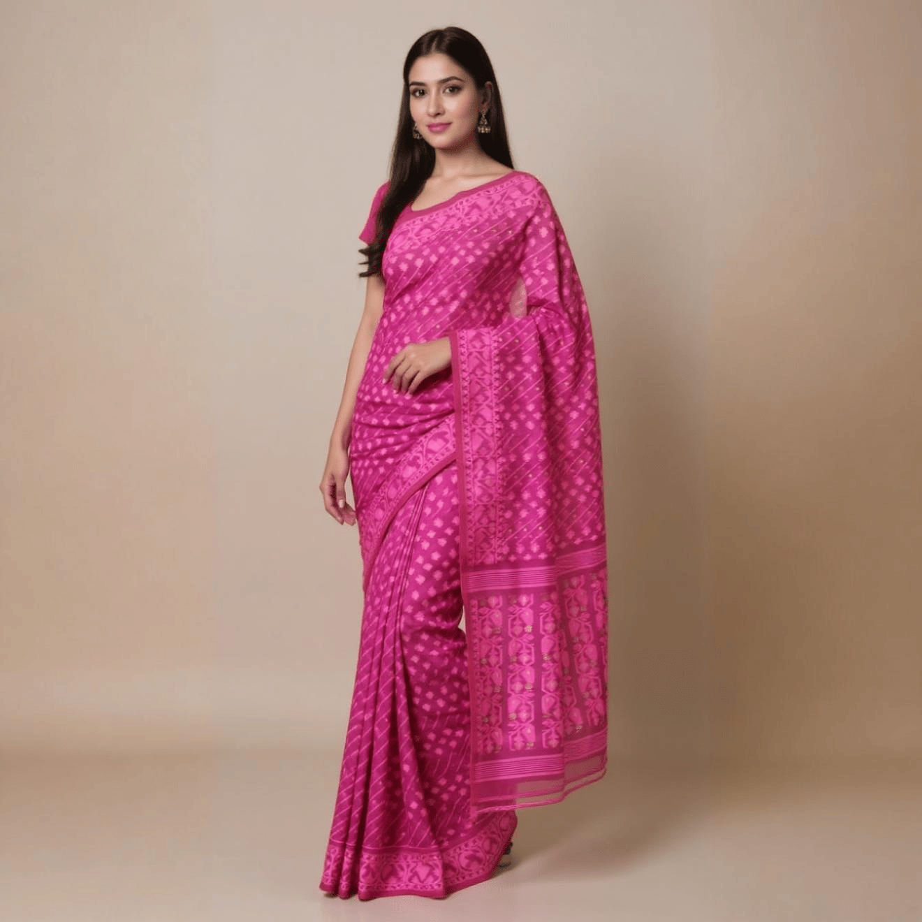 Bengal Mix Cotton Jamdani Saree