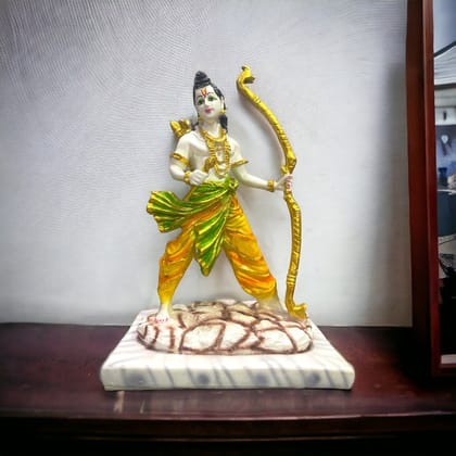 Ram ji Shri Ram Murti Idol Statue – Home Decor Marble Look Murti H 34 cm-Composite Marble