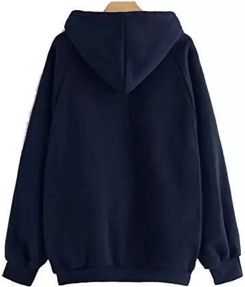 FABRIPPLE Fleece Hooded Men's Sweatshirt - Navy ( Pack of 1 )