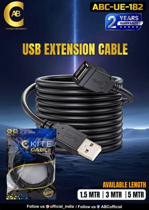USB EXTENSION CABLE 1.5Mtr