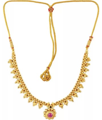 HEER COLLECTION - Gold Metal Necklace ( Pack of 1 )