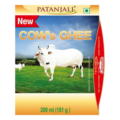 Patanjali Cow's Ghee, 200 ml - Patanjali Cow's Ghee, 200 ml