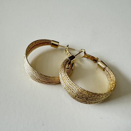 Gleaming Gold Hoops