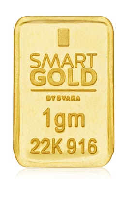 Dvara SmartGold Rectangle Gold Bar (22K) 1 Gm