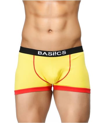 BASIICS By La Intimo Pack of 1 Cotton Briefs For Men's ( Yellow )