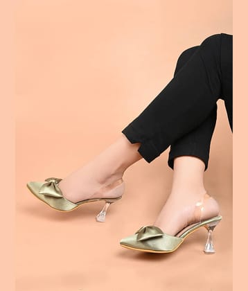 JM Looks Green Women's Sandal Heels