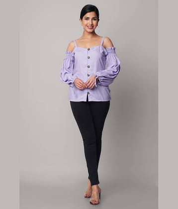 GOD BLESS Women's Rayon Empire Top ( Purple )