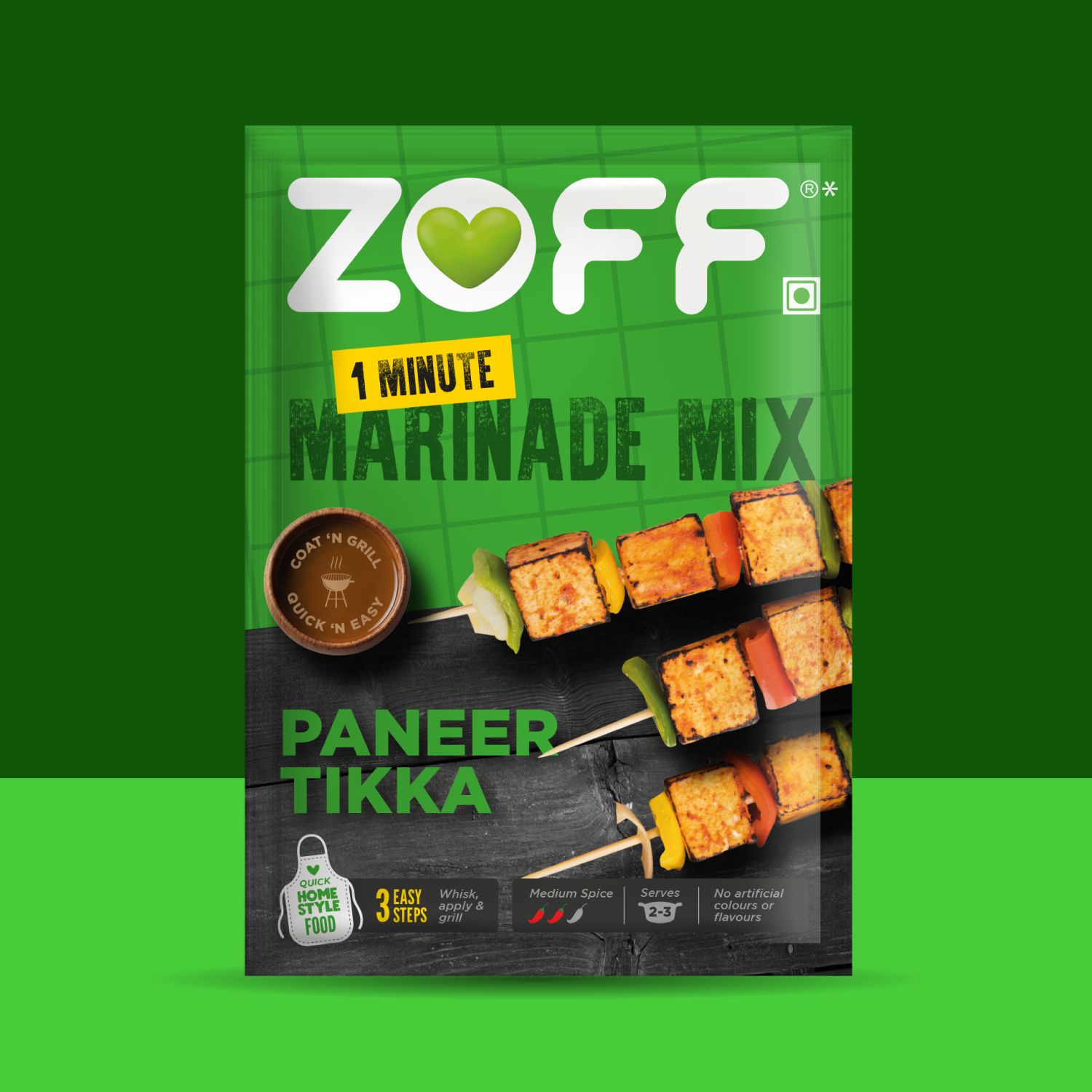 ZOFF 1 Minute Marinade Mix | Paneer Tikka