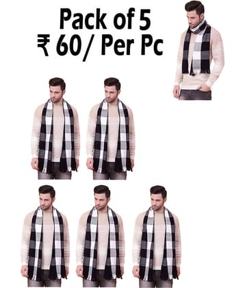 Paryag Multi Color Women's Muffler ( Pack of 5 )